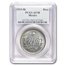 1919-M Mexico Silver Peso AU-58 PCGS 1919-M Mexico Silver Peso AU-58 PCGS
